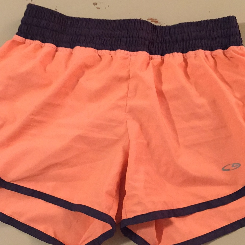 Champion Polyester Workout Shorts Orange